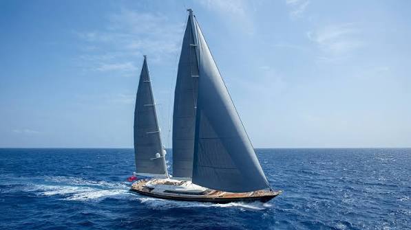sailing with yacht
